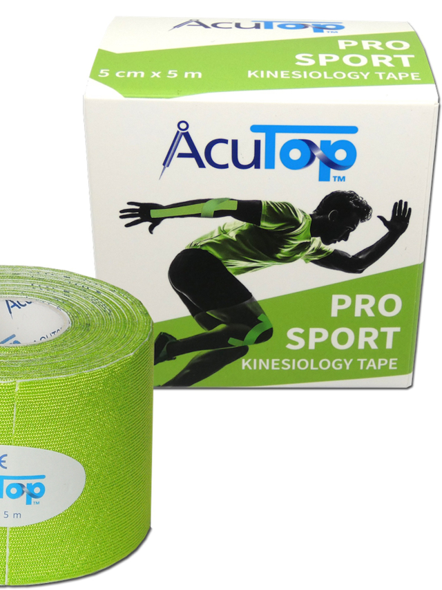 AcuTop Pro Sport Tape, apfelgrün, 5cm breit und 5 Meter lang