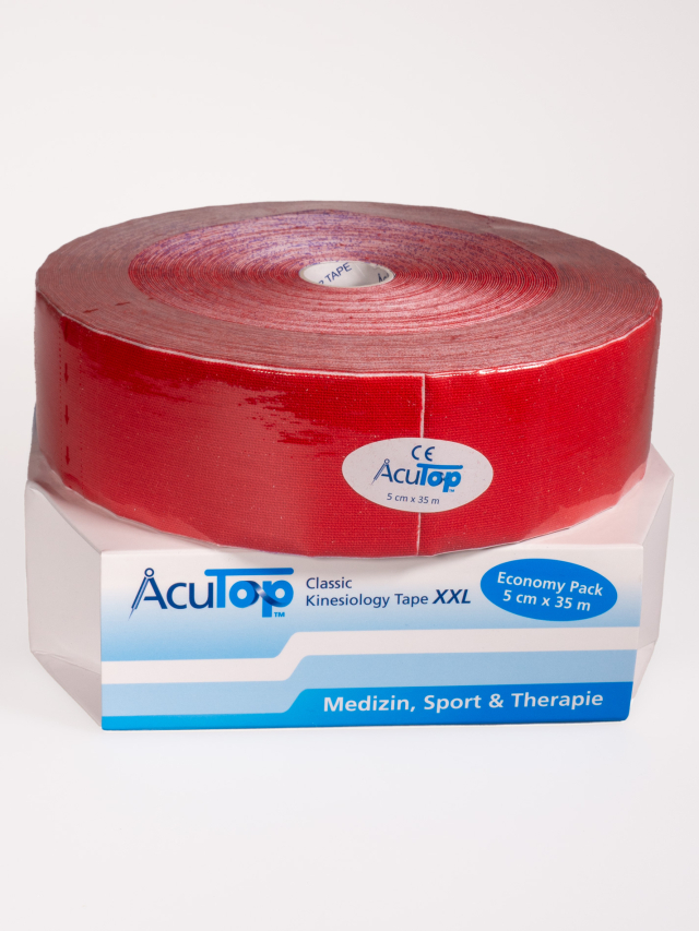 AcuTop Classic Tape XXL , rot 5 cm x 35 Meter