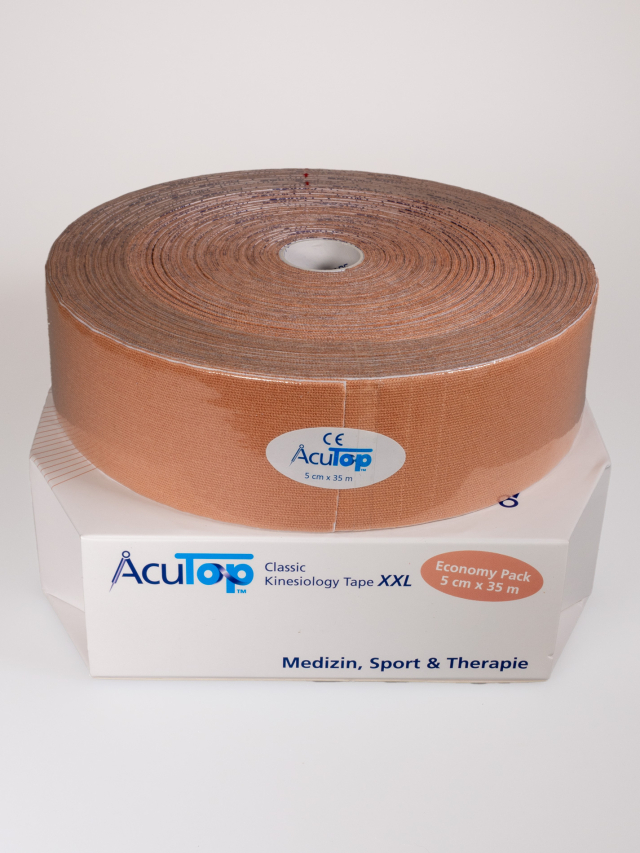 AcuTop Classic Tape XXL , beige 5 cm x 35 Meter