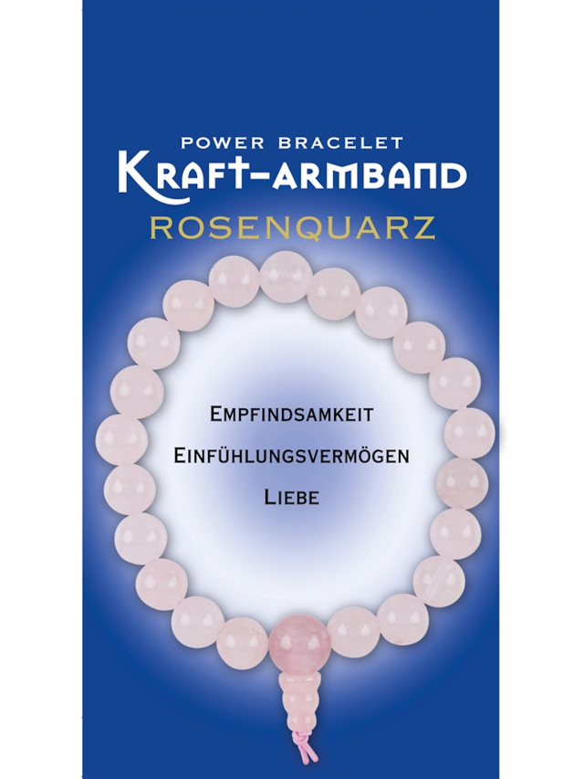 Kraft-Armband Rosenquarz. Liebe, Einfühlungsvermögen, Empfindsamkeit