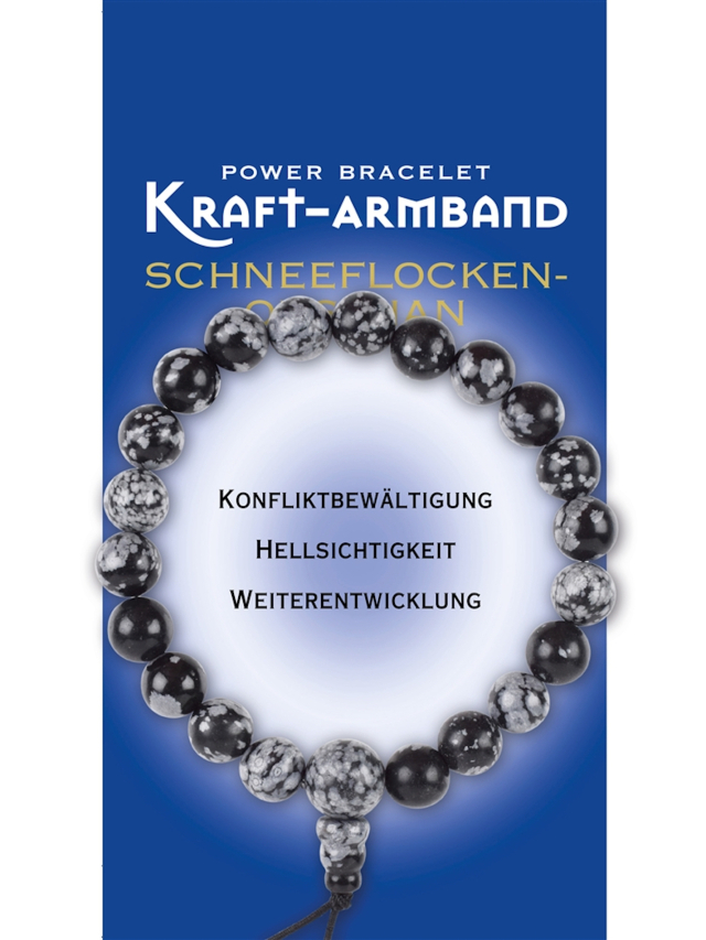 Kraft-Armband Schneeflockenobsidian: Konfliktbewältigung, Hellsichtigkeit, Weiterentwicklung