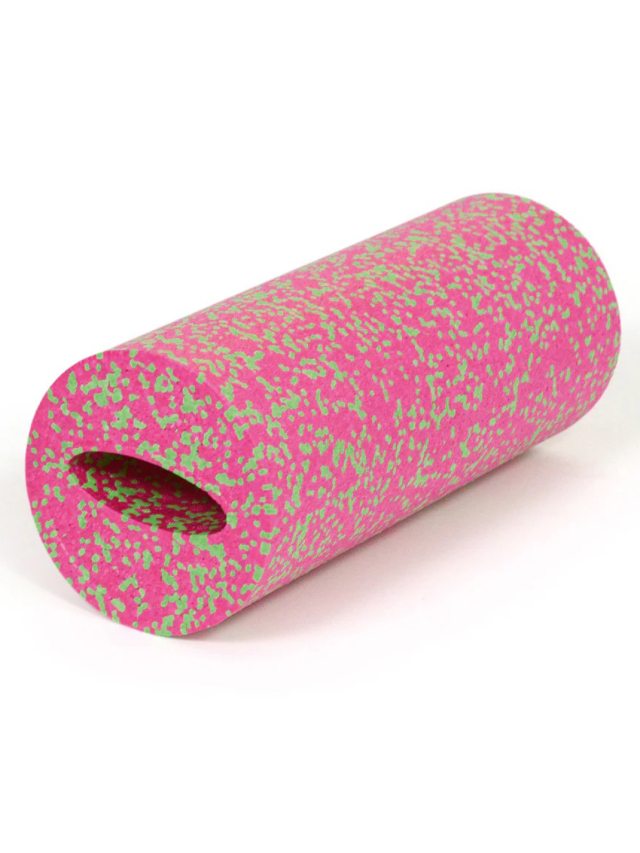 Sissel Myofascia Roller magenta-lime ca. 40 cm lang, 15 cm rund
