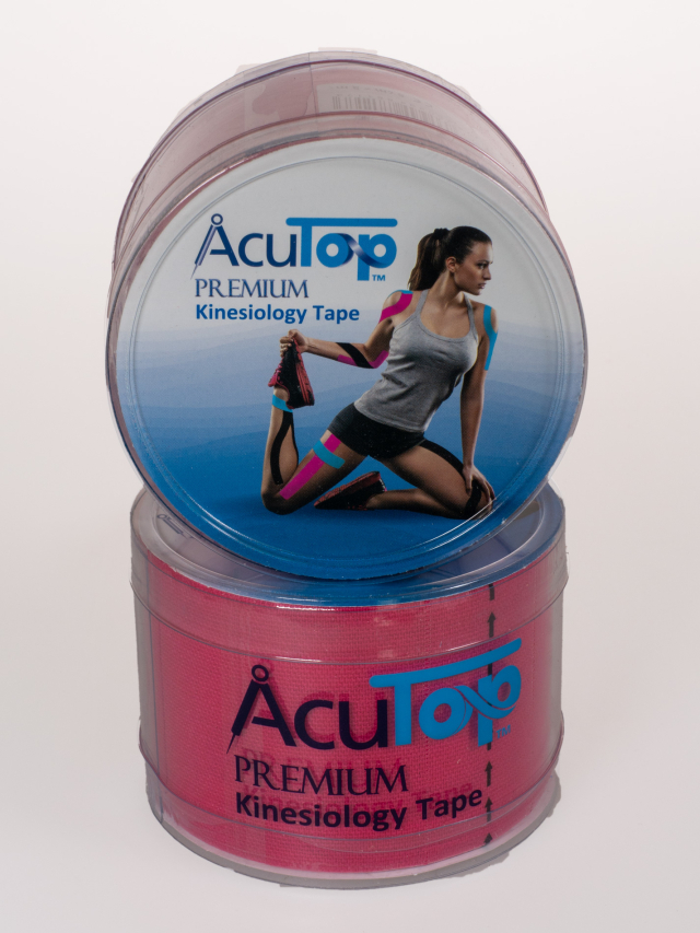 AcuTop Premium Kinesiology Tape, pink 5 cm x 5 Meter