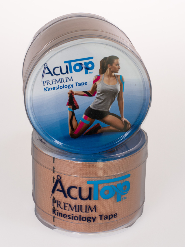 AcuTop Premium Kinesiology Tape, beige 5 cm x 5 Meter