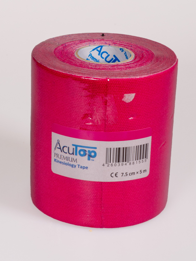 AcuTop Premium Kinesiology Tape, pink 7,5 cm x 5 Meter