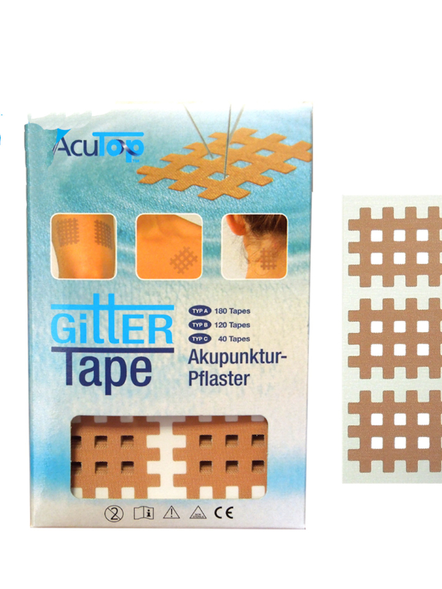 6 x 120 Stück AcuTop Gitter Tape 3 x 3,5 cm