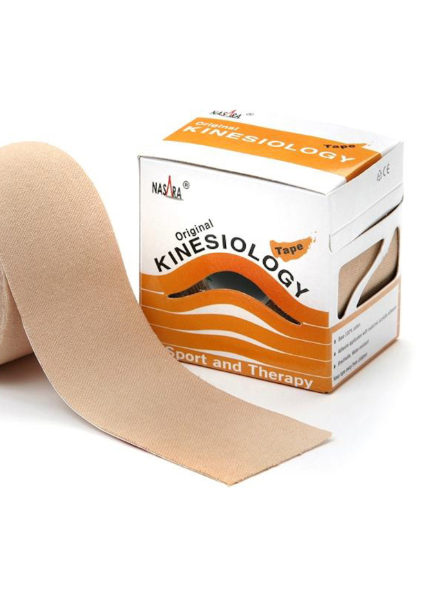 Nasara Kinesiologisches Tape, beige 5 cm x 5 m