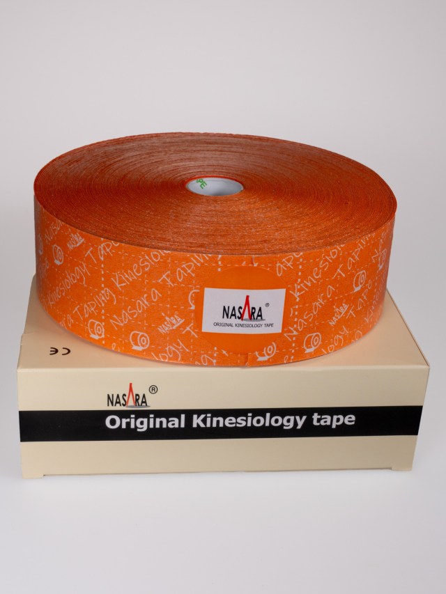 Nasara Kinesiologisches Tape orange, 5 cm x 32 m