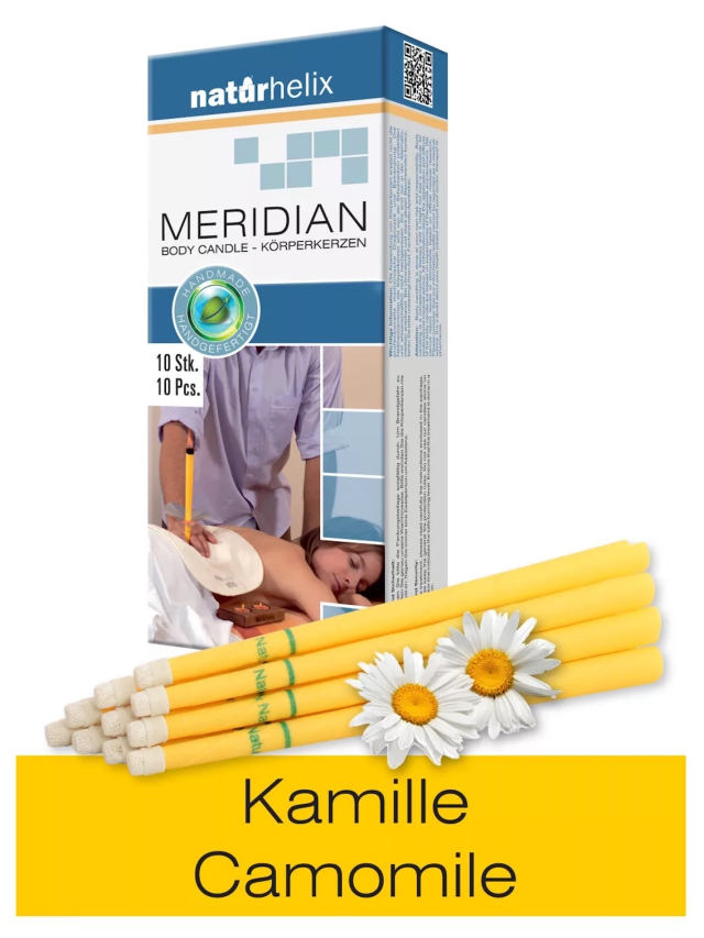 10er Packung Naturhelix Körperkerzen mit Kamillen-Öl