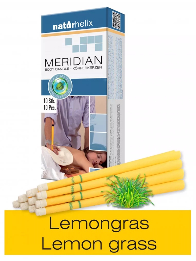 10er Packung Naturhelix Körperkerzen mit Lemongras-Öl