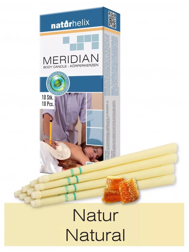 10er Packung Naturhelix Körperkerzen mit Natur