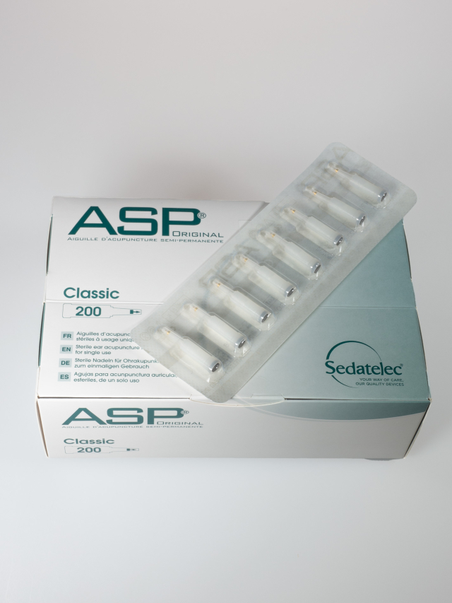 ASP-Nadeln Ohrdauernadeln, 200 Stück/Packung Classic