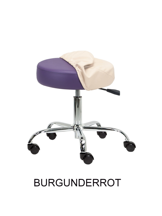 Überzug für Rollhocker, Burgunderrot/Burgundy