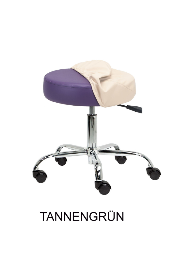Überzug für Rollhocker, Tannengrün/Teal
