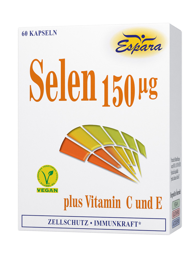 Selen 150ug Kapseln plus Vitamin C und E, Kapseln 60 Stk.