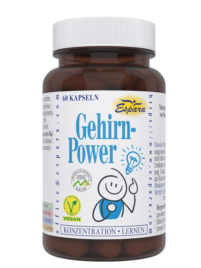 Gehirn-Power Kapseln, 60 Stk.