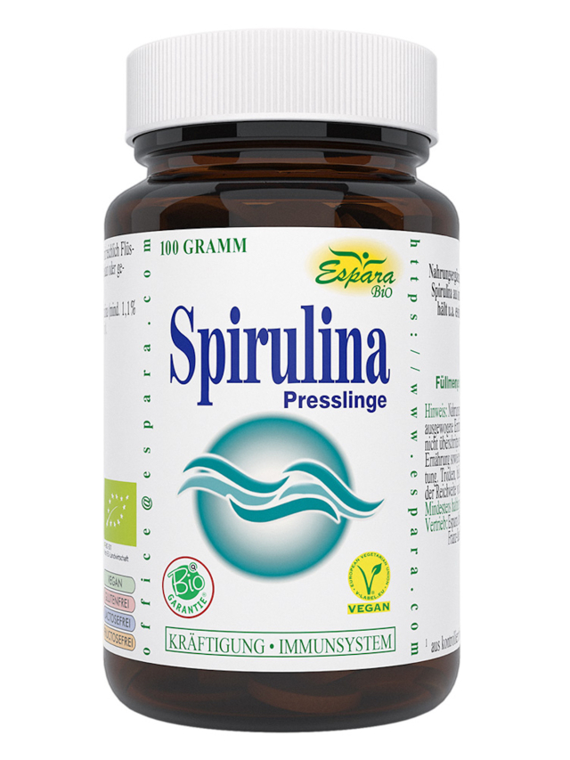 Spirulina BIO Presslinge, 100g. (ca250STk)