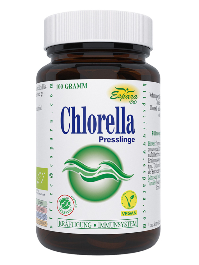Chlorella BIO Presslinge, 100g (ca 250 Kps)