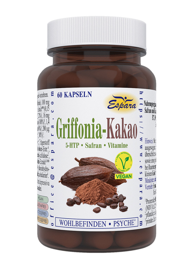 Griffonia-Kakao Kapseln, 60 Kps.