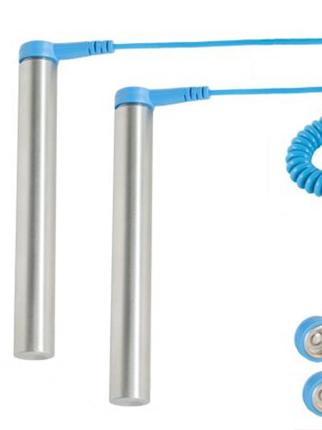 2 Handelektroden mit Kabel