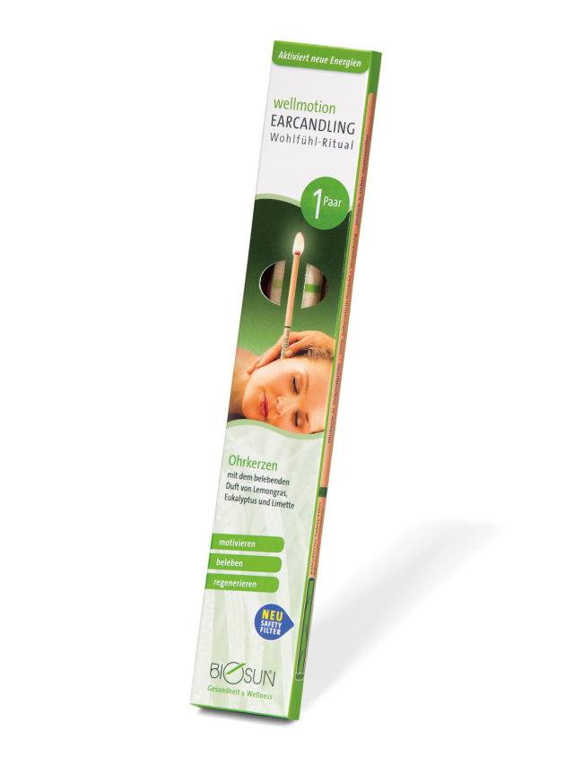 Ohrenkerzen BIOSUN wellmotion Eukalyptus/Kiefernadel 1 Set 2 Stk