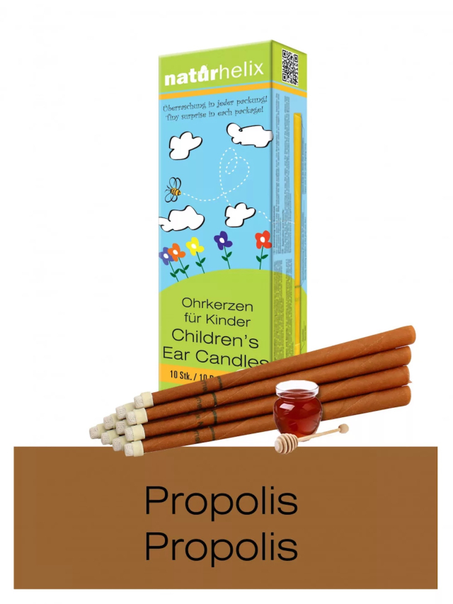 10er Packung Naturhelix Kinder Ohrkerzen mit Propolis-Tinktur