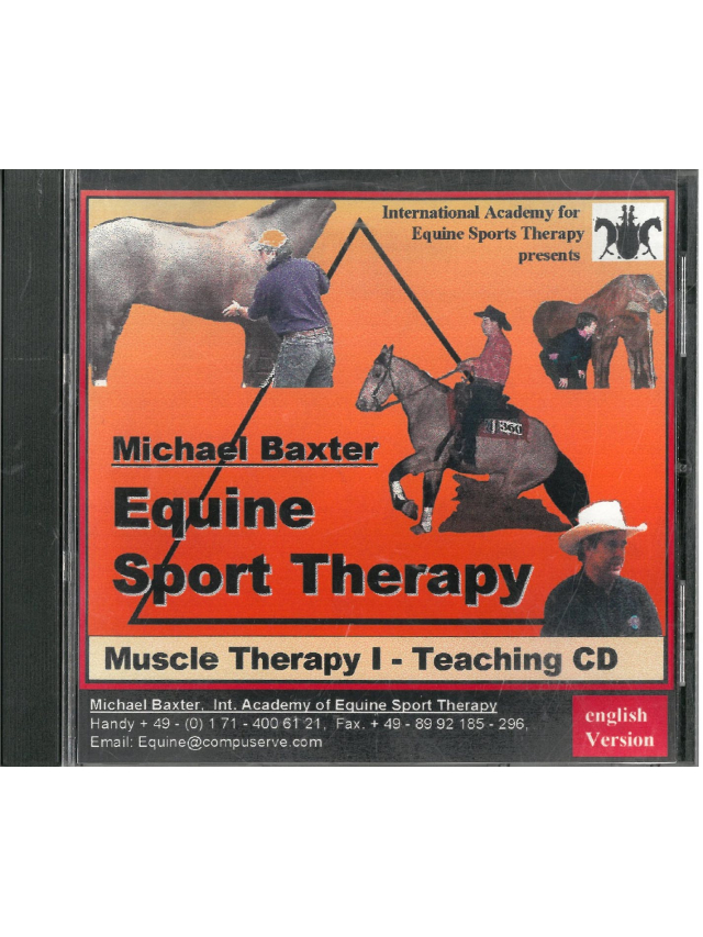 Equine Sport Therapy Muscle Therapy I - Teaching CD