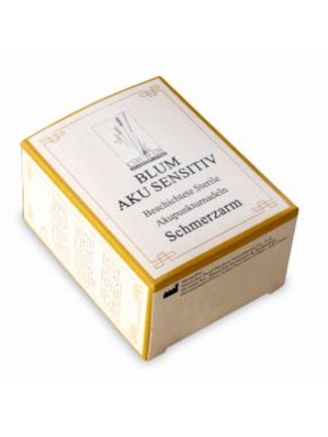 0,25 x 40mm Blum Aku Sensitiv schmerzarm mit Führungsröhrchen, 100 Stück Packung