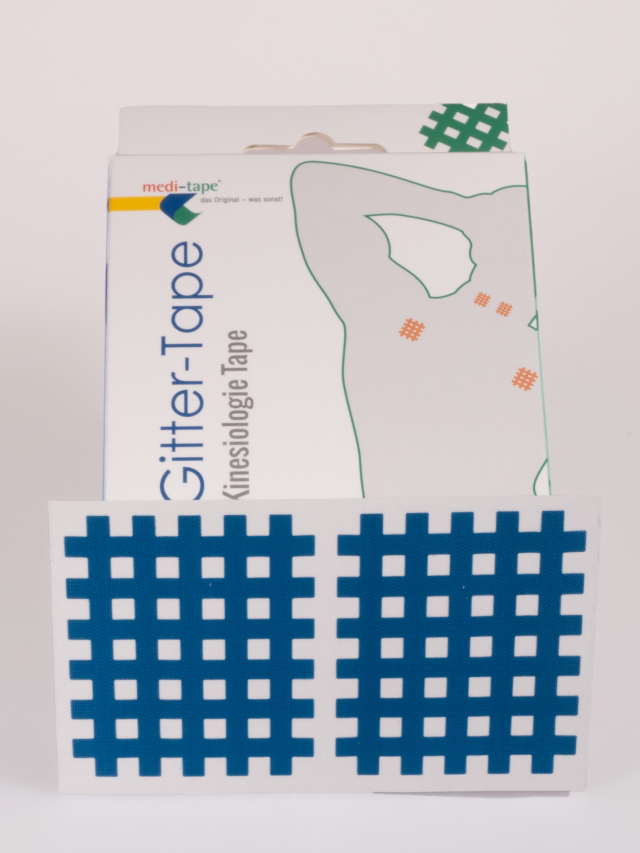 40 Stück 123 Gittertape Blau ca. 5,5 cm zu 4,5 cm