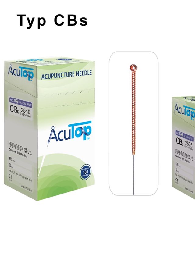 0,30 x 50mm AcuTop Nadel Typ CBS, Kupfergriff, silikonfrei, 100 Stück