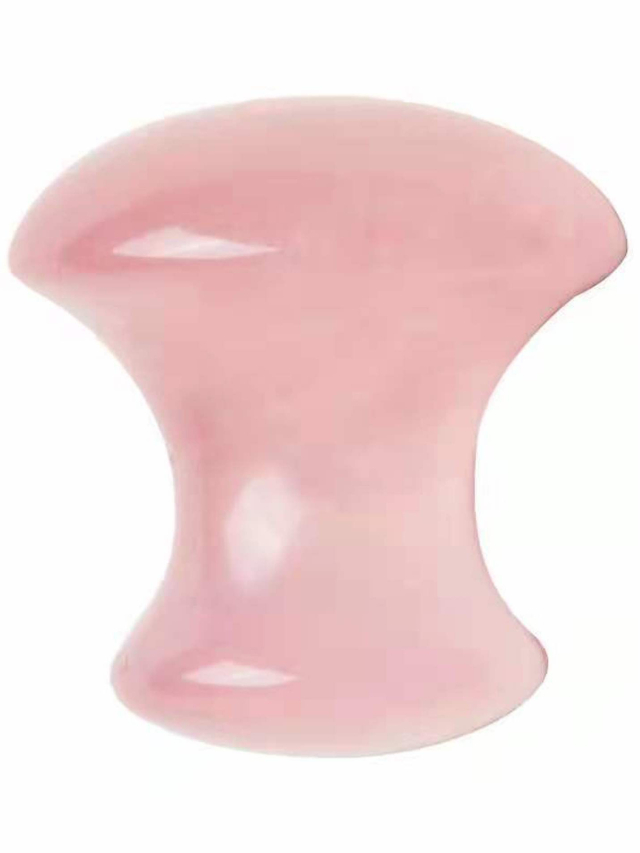 Gua Sha Pilz aus Rosenquarz