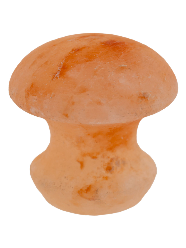 Salzkristall Massagestein Pilzform