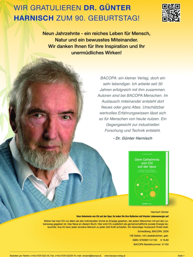 BACOPA zum 90. Geburtstag Günter Harnisch