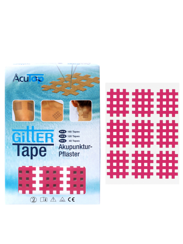 AcuTop Gitter Tape, Typ A, pink, 180 Stück/Packung