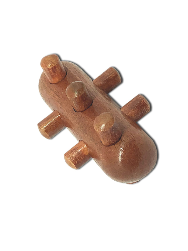 Massagetool, Igel aus Holz, 8 x 4,5 cm