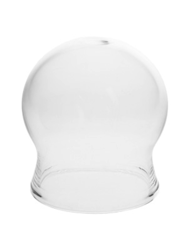 Dünnwandiges Schröpfglas ohne Olive, ca. 2,5cm Durchmesser. Deutsches Produkt