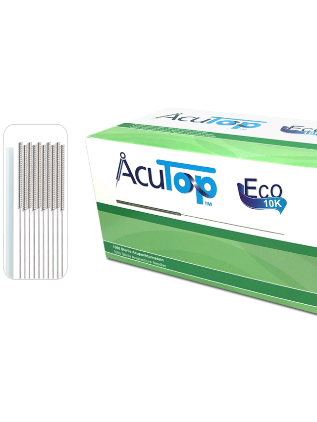 0,20 x 15mm AcuTop Typ Eco 10K, Stahlwendelgriff, silikonisiert, 1.000 Stück, 10er Blister