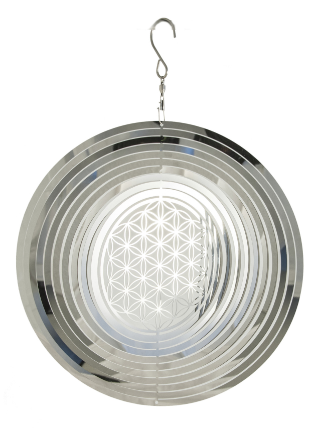 Blume des Lebens Mobile 15,3 cm aus Edelstahl