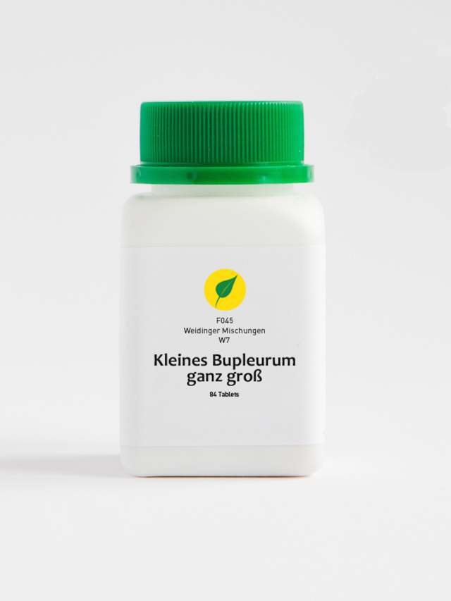 W07 Kleines Bupleurum ganz groß, Georg Weidinger, 84 Tabletten. Schleim und Feuchtigkeit ableiten, Shaoyang, Verdauung, Winter und Kälte und Atmung