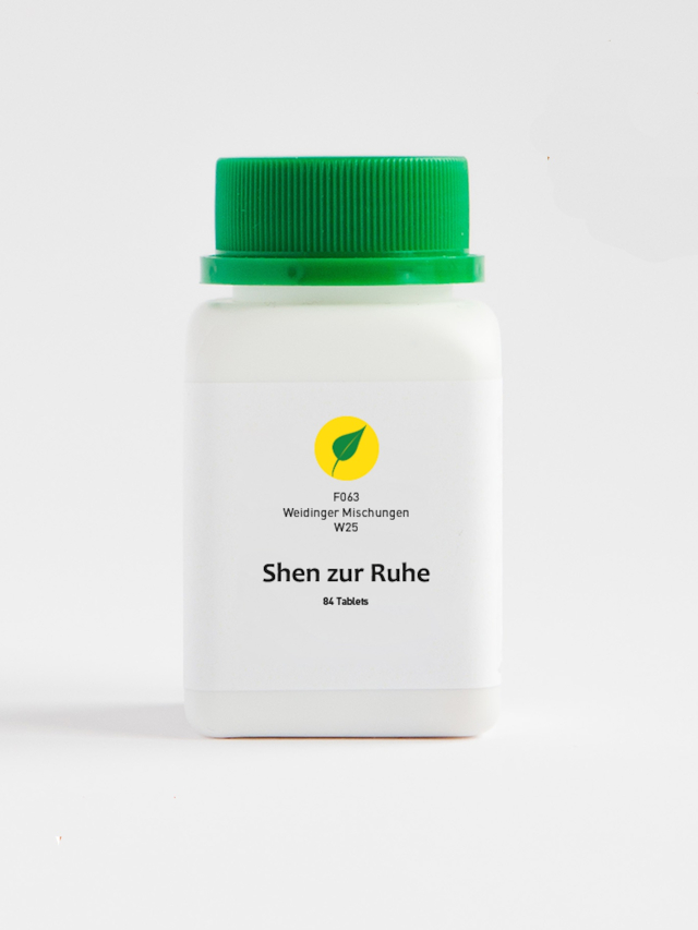 W25 Shen zur Ruhe, Georg Weidinger, 84 Tabletten. Gesunder Schlaf, No Stress - ruhig und gelassen