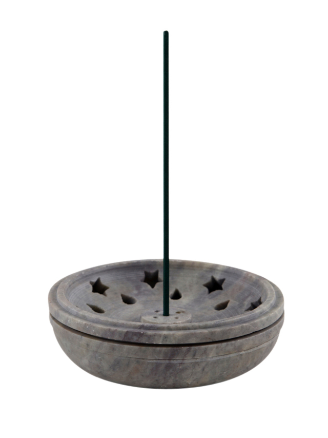 Räucherschale Softstone mit Deckel