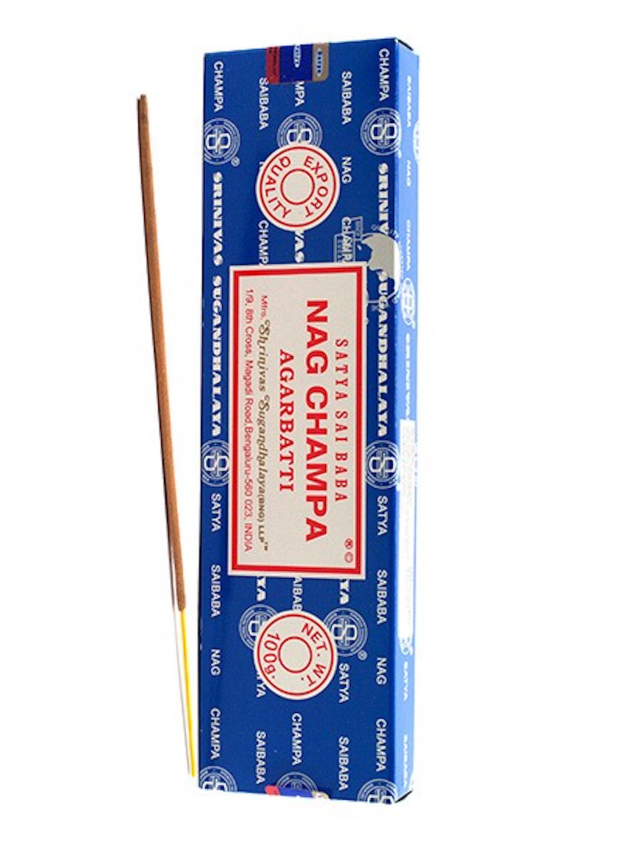 Nag Champa Sai Baba Räucherstäbchen, 100g Großpackung