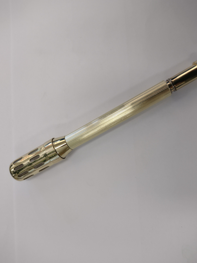 Rollender Tigerwärmer goldfarben , ca. 15cm lang