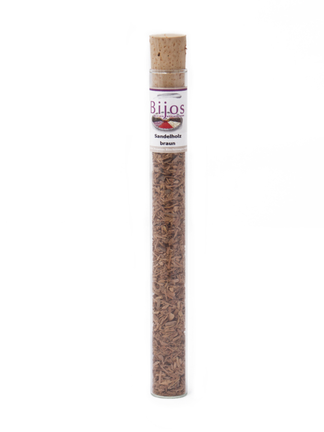 Bijos Räucherharz Sandelholz braun, indisch, ca. 35 ml Glasröhre