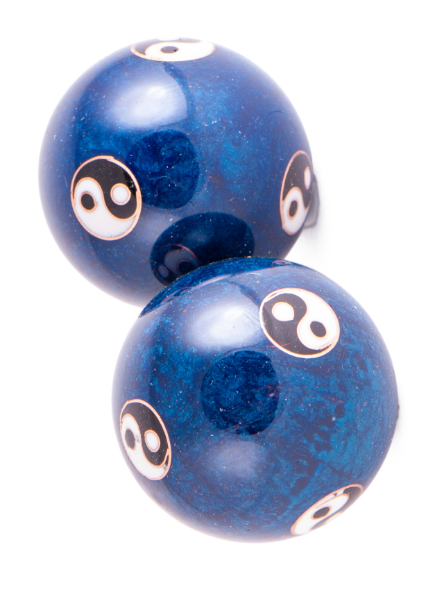 Qi Gong Kugeln Yin Yang blau
