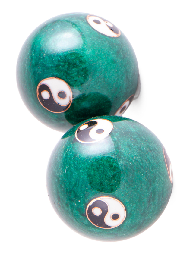 Qi Gong Kugeln Yin Yang grün
