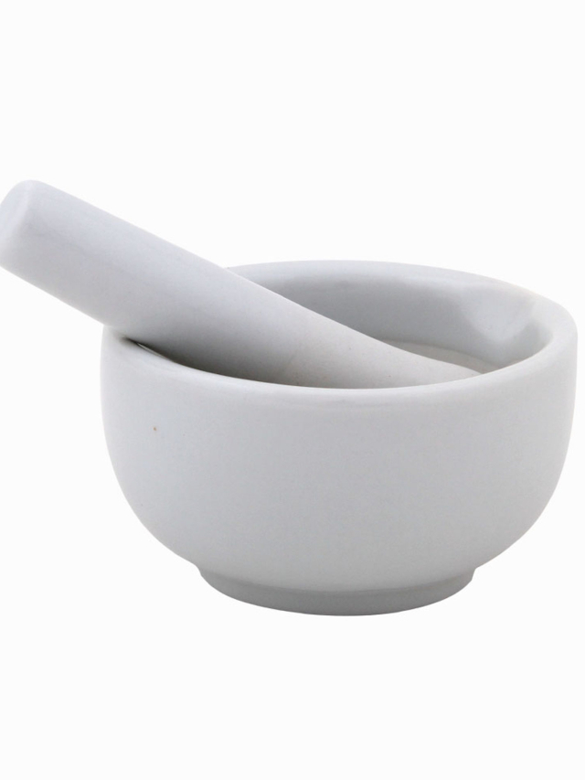 Porzellan Mörser mit Stößel small