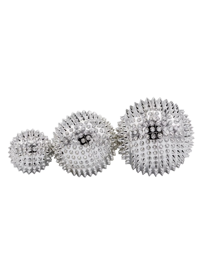 Magnetische Akupressurkugeln Set - Silber, 6 Stück
