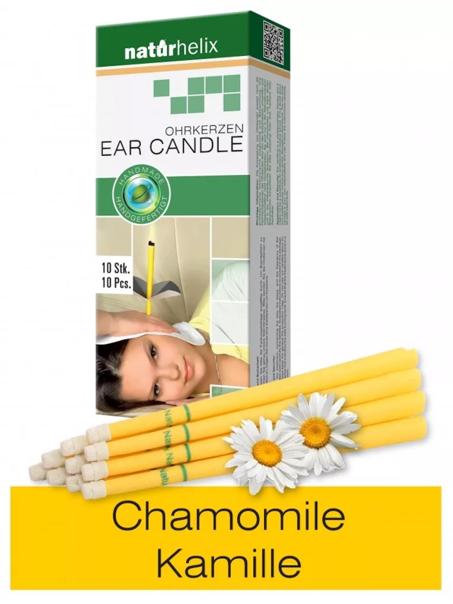 10er Packung Naturhelix Ohrkerzen Kamillenöl