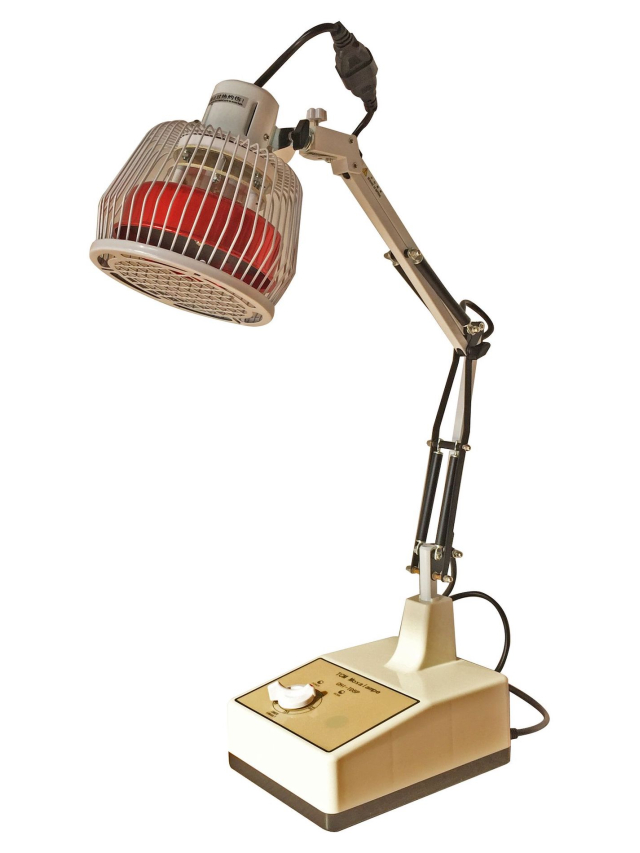 Gebrauchte TDP/Moxa Lampe Modell CQ12 für den Tisch. Manuelle Zeitschaltuhr